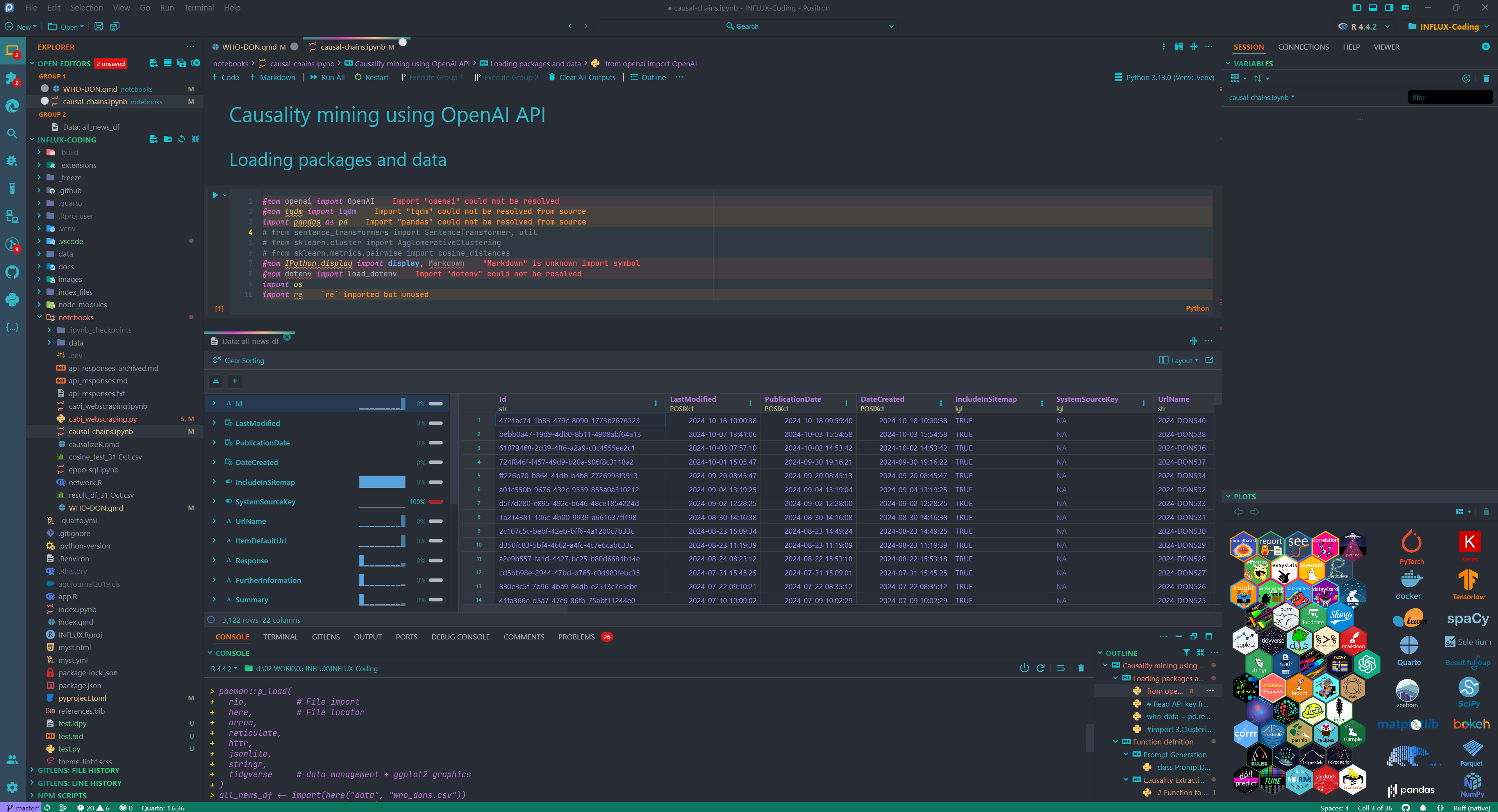 User Interface of Positron